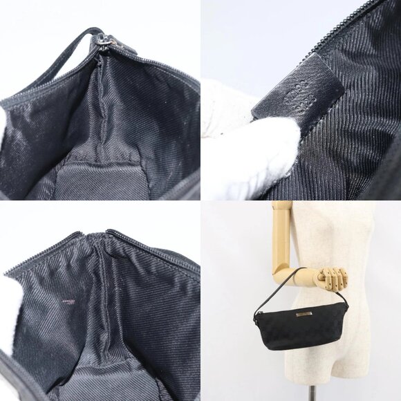 GUCCI GG Canvas Accessory Pouch Black 07198 2123 Auth mr1688 - Picture 15 of 15